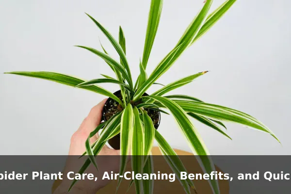 Spider Plant Care, Air-Cleaning Benefits, and Quick Facts